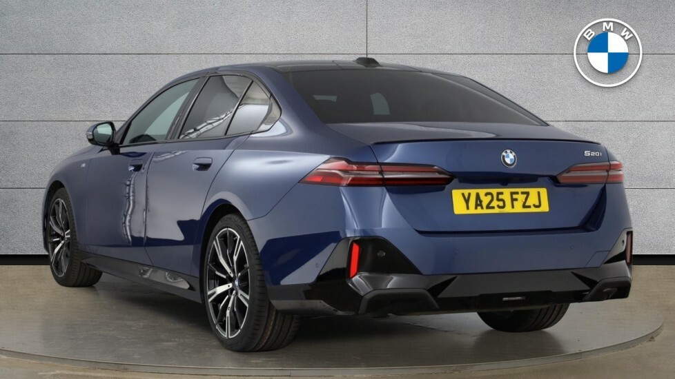 BMW 5 Series 520I M Sport Pro Saloon YA25FZJ Blue #3