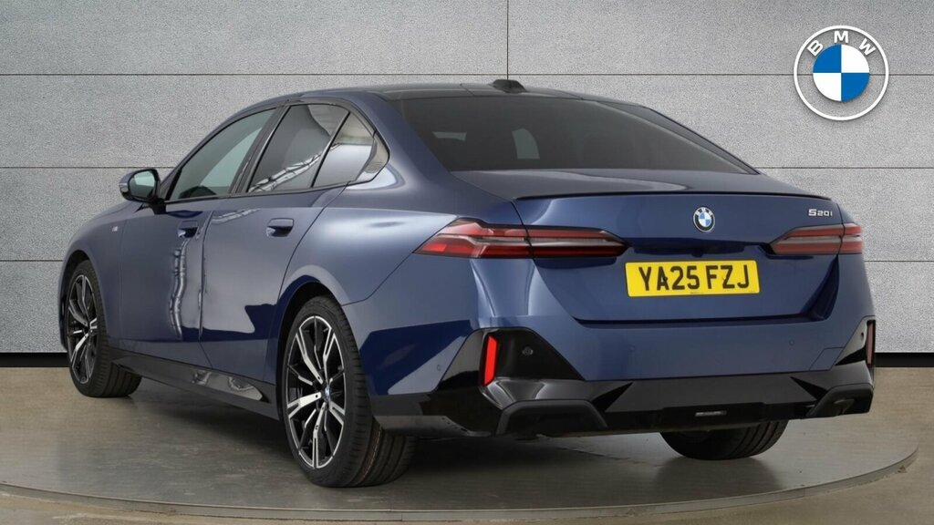 BMW 5 Series 520I M Sport Pro Saloon YA25FZJ Blue #4