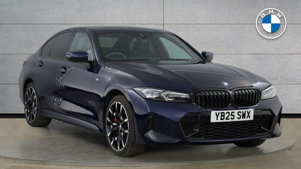BMW 3 Series 330E M Sport Saloon YB25SWX Blue #2