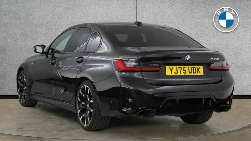 BMW 3 Series M340i Xdrive Saloon YJ75UDK Black #2
