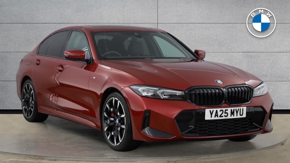 BMW 3 Series 320I M Sport Saloon YA25MYU Red #2