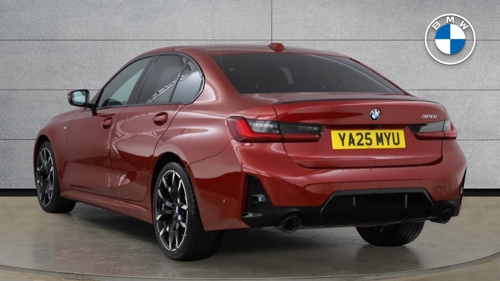 BMW 3 Series 320I M Sport Saloon YA25MYU Red #4