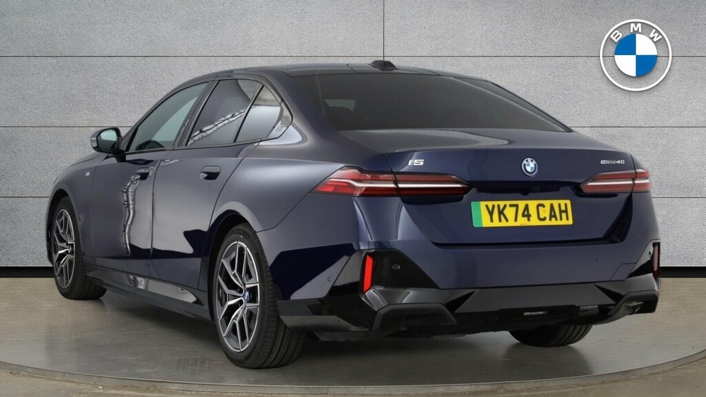 BMW i5 I5 Edrive40 M Sport Saloon YK74CAH Blue #2