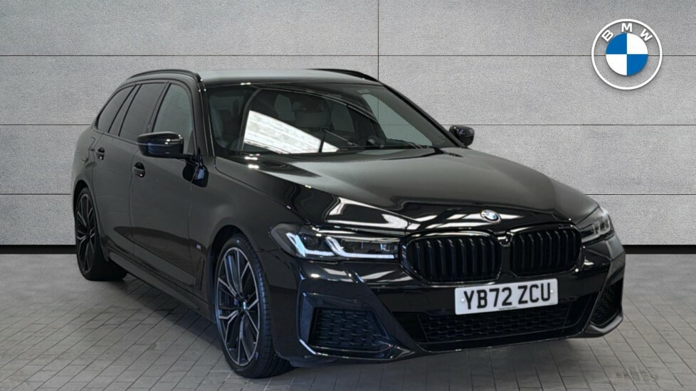 BMW 5 Series 520D M Sport Touring YB72ZCU Black #2