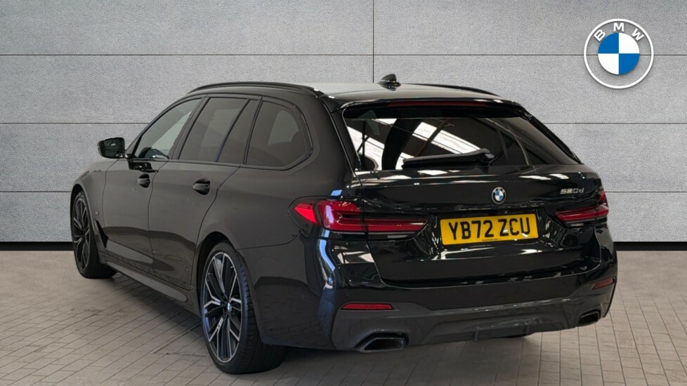 BMW 5 Series 520D M Sport Touring YB72ZCU Black #4