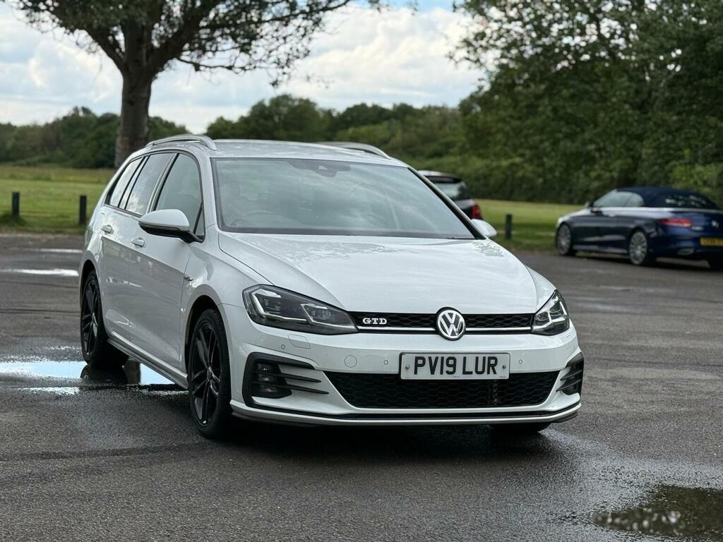 Volkswagen Golf Estate 2.0 Tdi Gtd Blueline Dsg Euro 6 Ss White