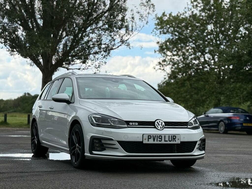 Volkswagen Golf Estate 2.0 Tdi Gtd Blueline Dsg Euro 6 Ss PV19LUR White #4