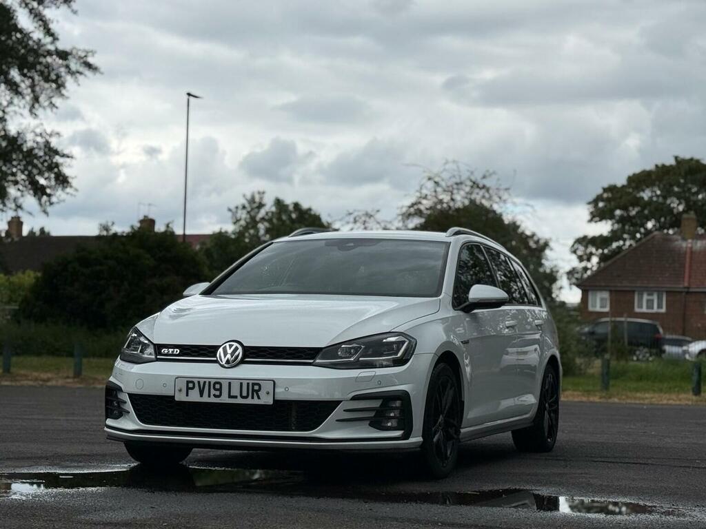 Volkswagen Golf Estate 2.0 Tdi Gtd Blueline Dsg Euro 6 Ss PV19LUR White #5