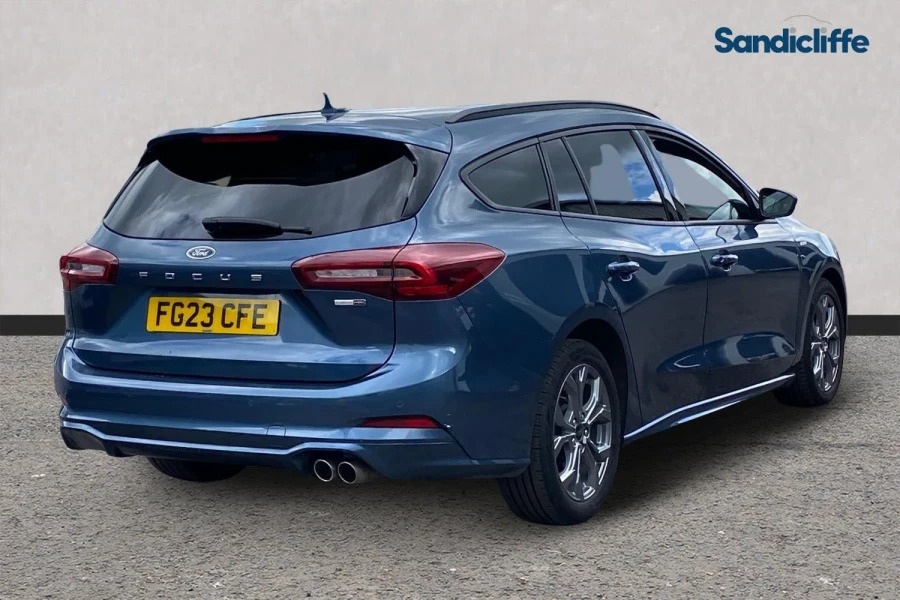 Ford Focus Focus St-line Estate 1.0L Ecoboost 125Ps Mhev Fwd FG23CFE Blue #4