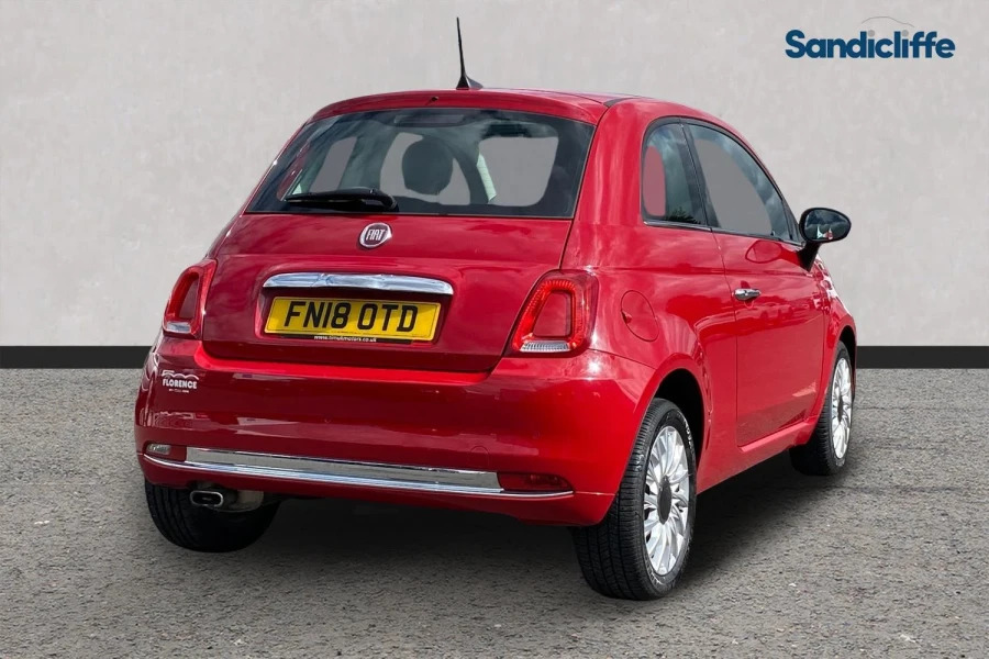Fiat 500 500 1.2 Lounge Hatchback FN18OTD Red #4
