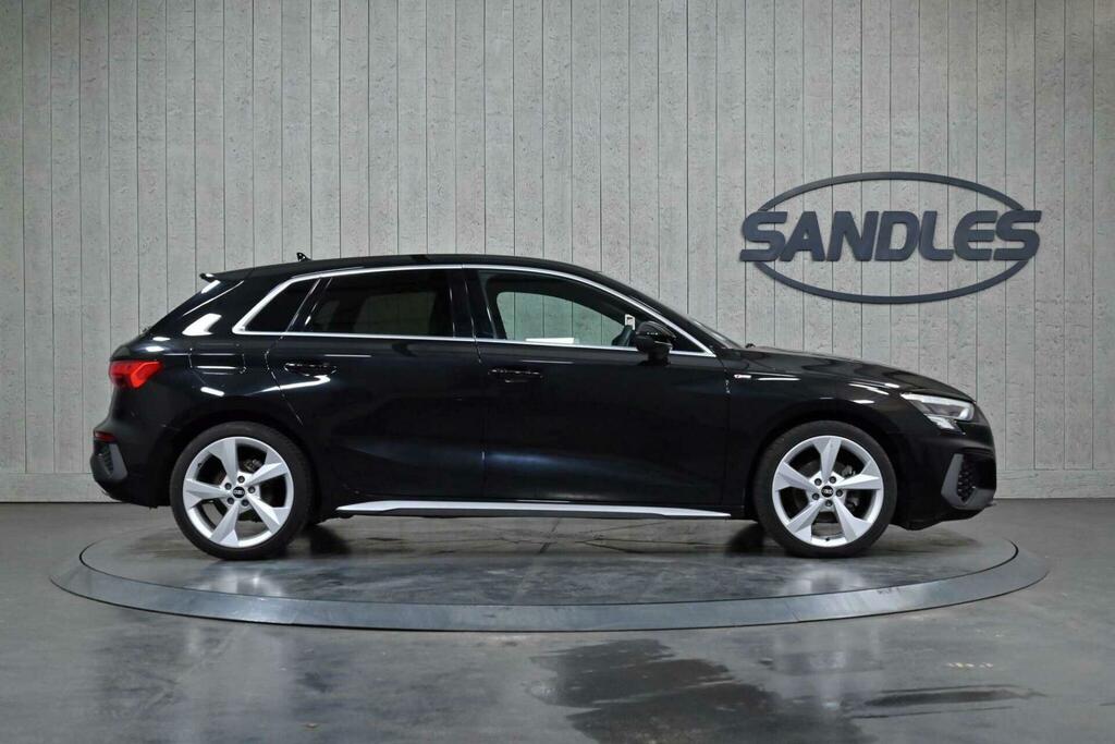 Audi A3 1.0 Tfsi 30 S Line Sportback S Tronic Euro 6 Ss Black #3