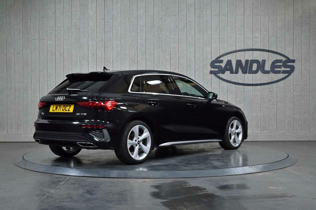 Audi A3 1.0 Tfsi 30 S Line Sportback S Tronic Euro 6 Ss Black #6