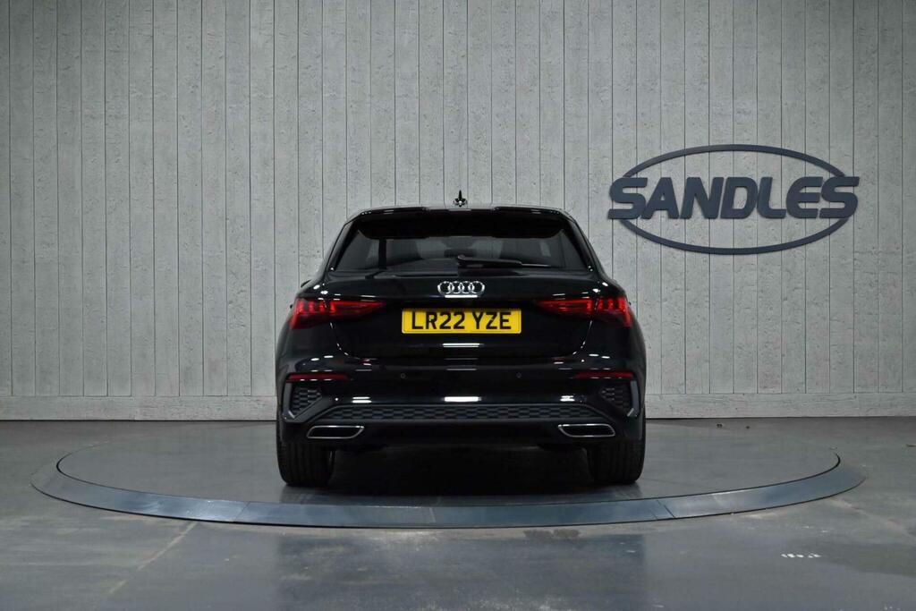 Audi A3 1.0 Tfsi 30 S Line Sportback S Tronic Euro 6 Ss LR22YZE Black #6