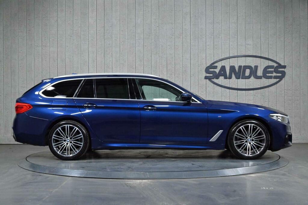 BMW 5 Series 2.0 520D M Sport Touring Xdrive Euro 6 Ss BF67XJJ Blue #5