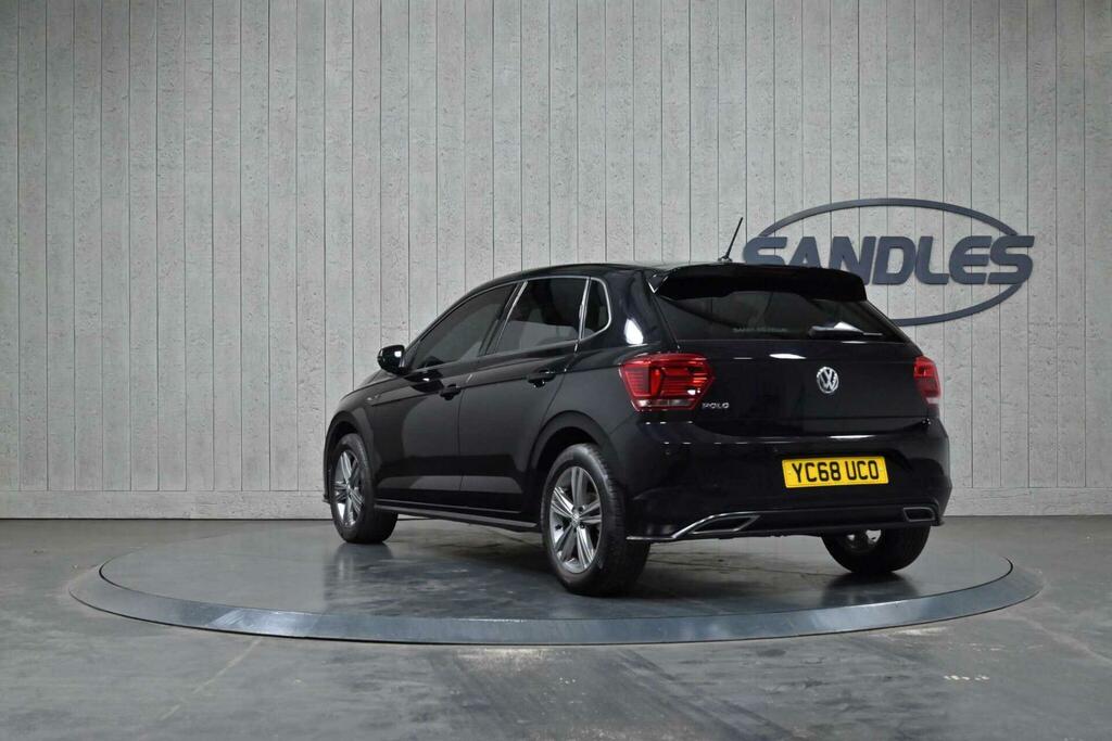 Volkswagen Polo 1.0 Tsi R-line Euro 6 Ss YC68UCO Black #3