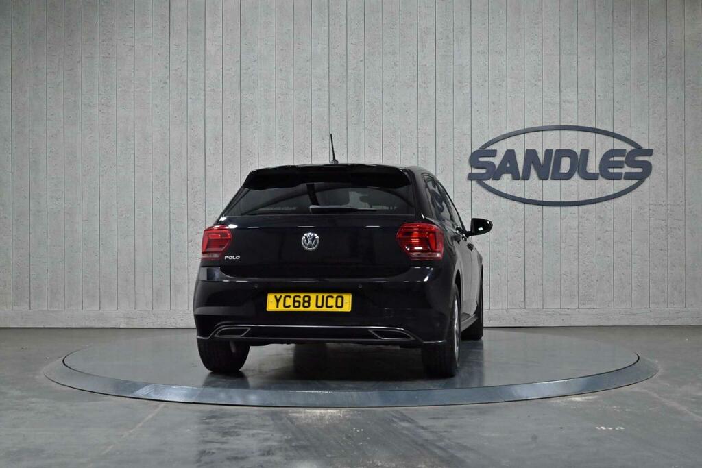 Volkswagen Polo 1.0 Tsi R-line Euro 6 Ss YC68UCO Black #6