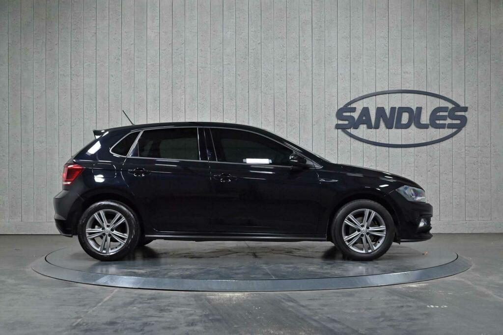 Volkswagen Polo 1.0 Tsi R-line Euro 6 Ss YC68UCO Black #5