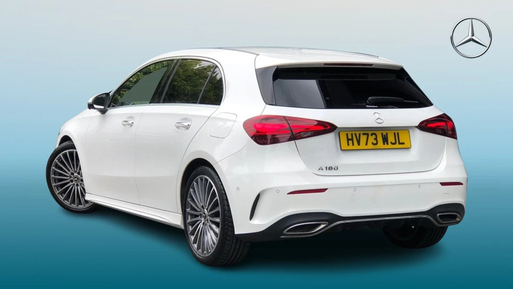 Mercedes-Benz A Class A 180 Amg Line Premium M HV73WJL White #2
