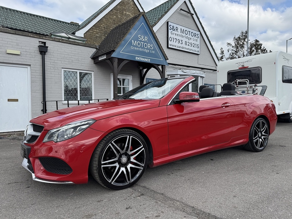 Mercedes-Benz E Class E350d V6 Bluetec Amg Line Red