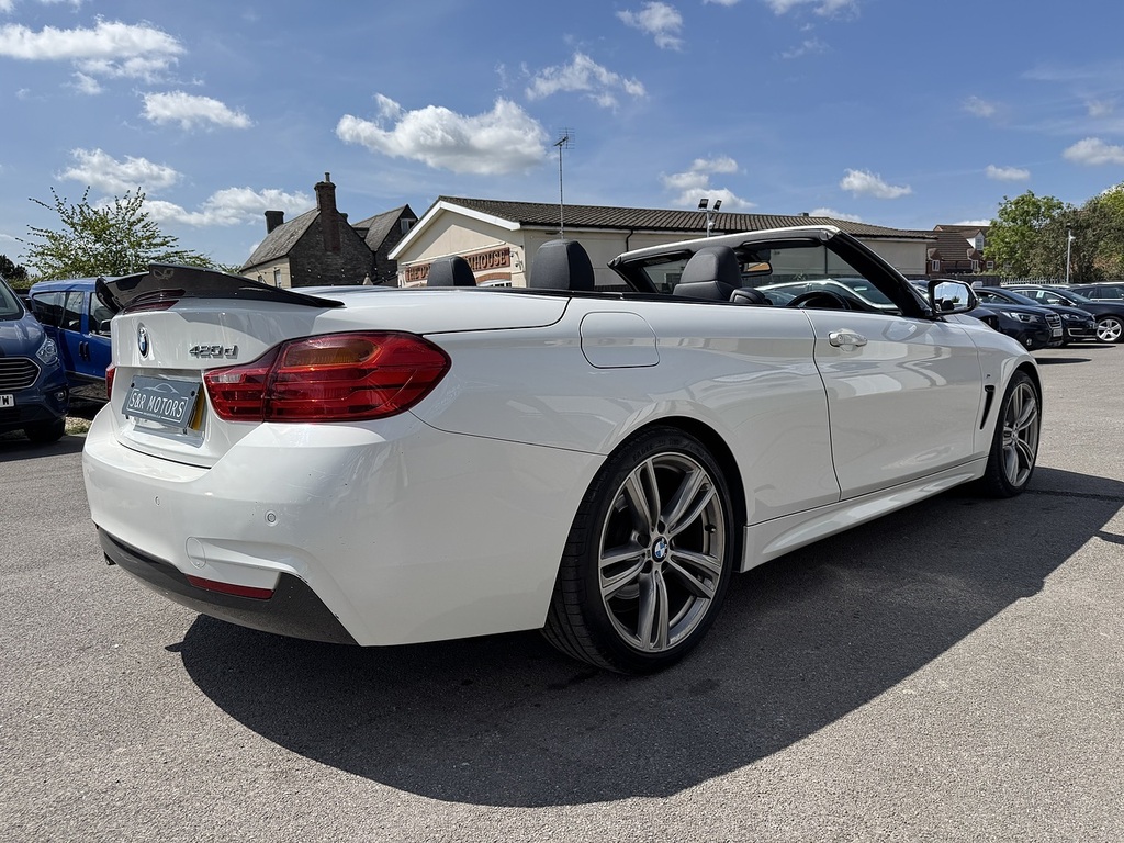 BMW 4 Series 420D M Sport White #4