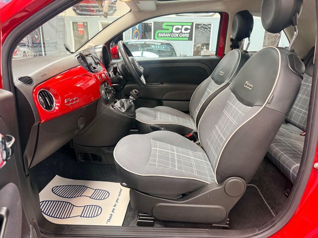 Fiat 500 1.2 Lounge Euro 6 S S WV18YTE Red #4