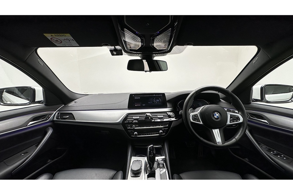 BMW 5 Series 520D Mht M Sport EU70JUJ White #2