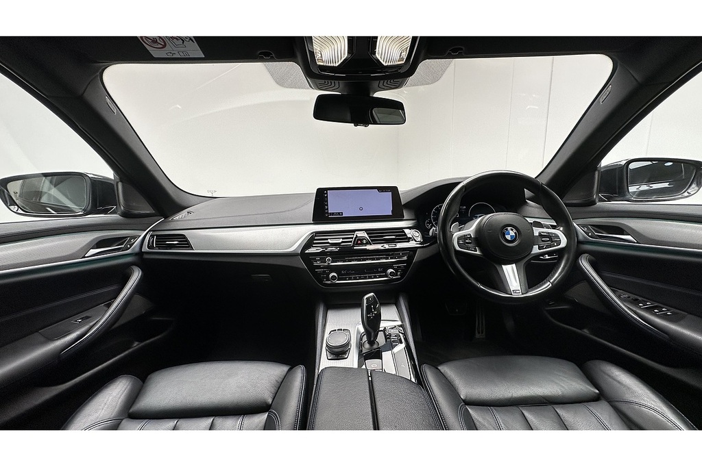 BMW 5 Series 520I M Sport YE19CFX Blue #2