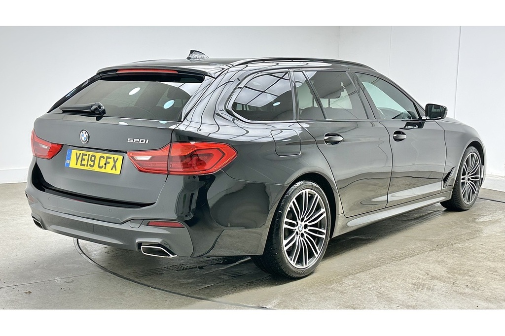 BMW 5 Series 520I M Sport YE19CFX Blue #4