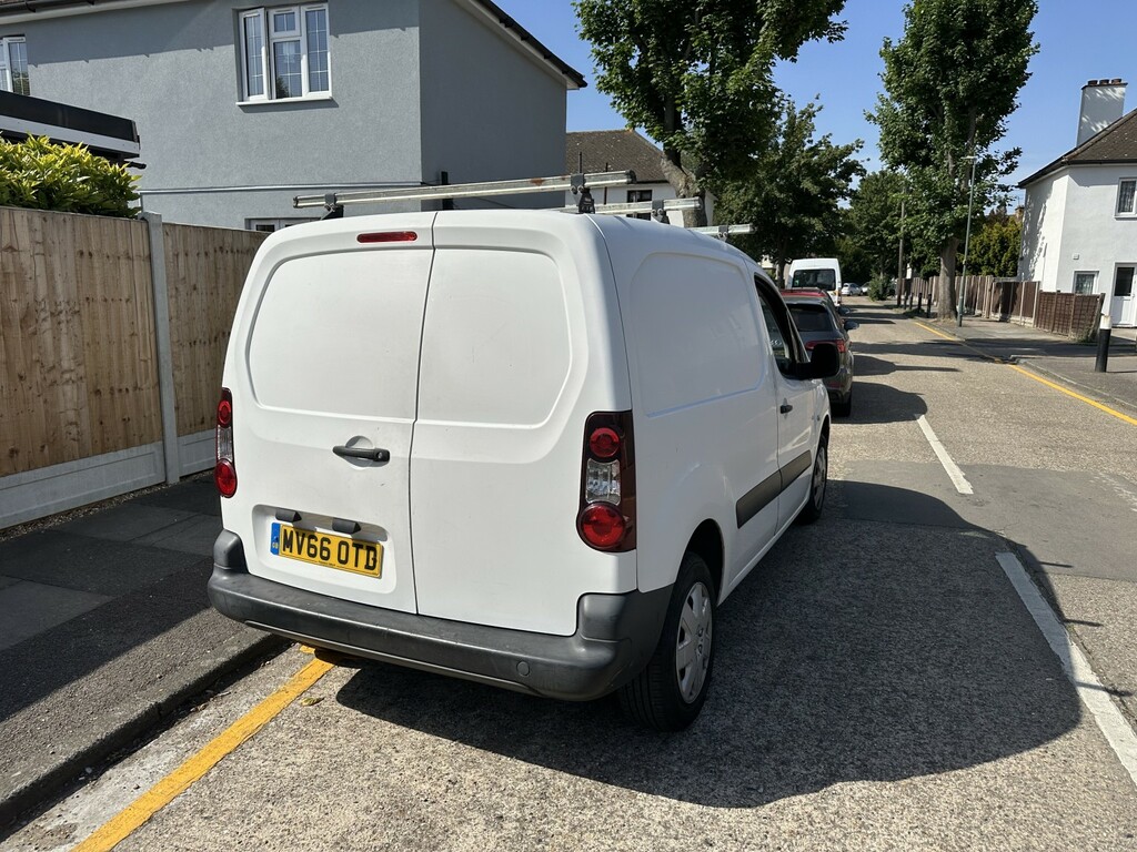 Peugeot Partner Panel Van 1.6 Hdi 850 S 2016 MV66OTD White #4