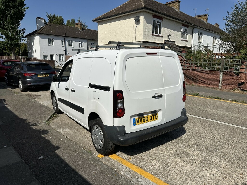 Peugeot Partner Panel Van 1.6 Hdi 850 S 2016 MV66OTD White #3