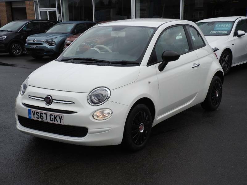 Fiat 500 1.2 Pop - 2017 67 YS67GKY White #2