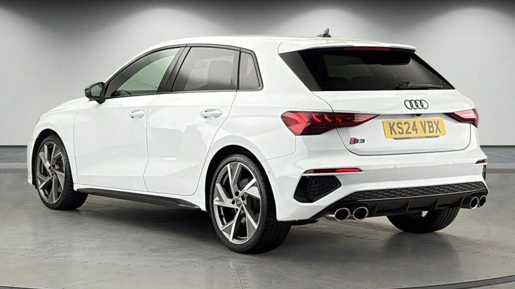 Audi S3 2.0 Tfsi Black Edition Sportback S Tron KS24VBX White #2