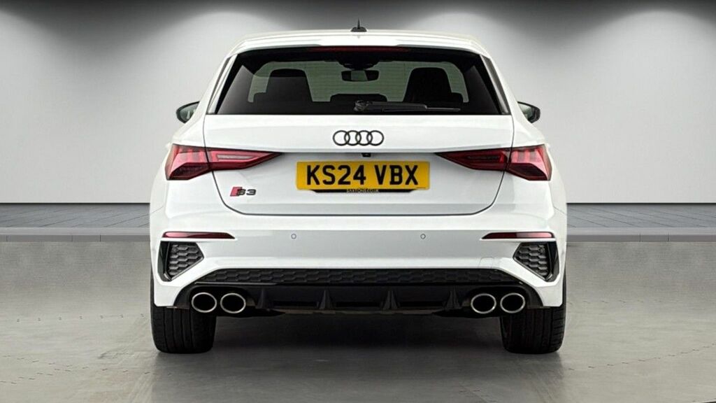 Audi S3 2.0 Tfsi Black Edition Sportback S Tron KS24VBX White #4