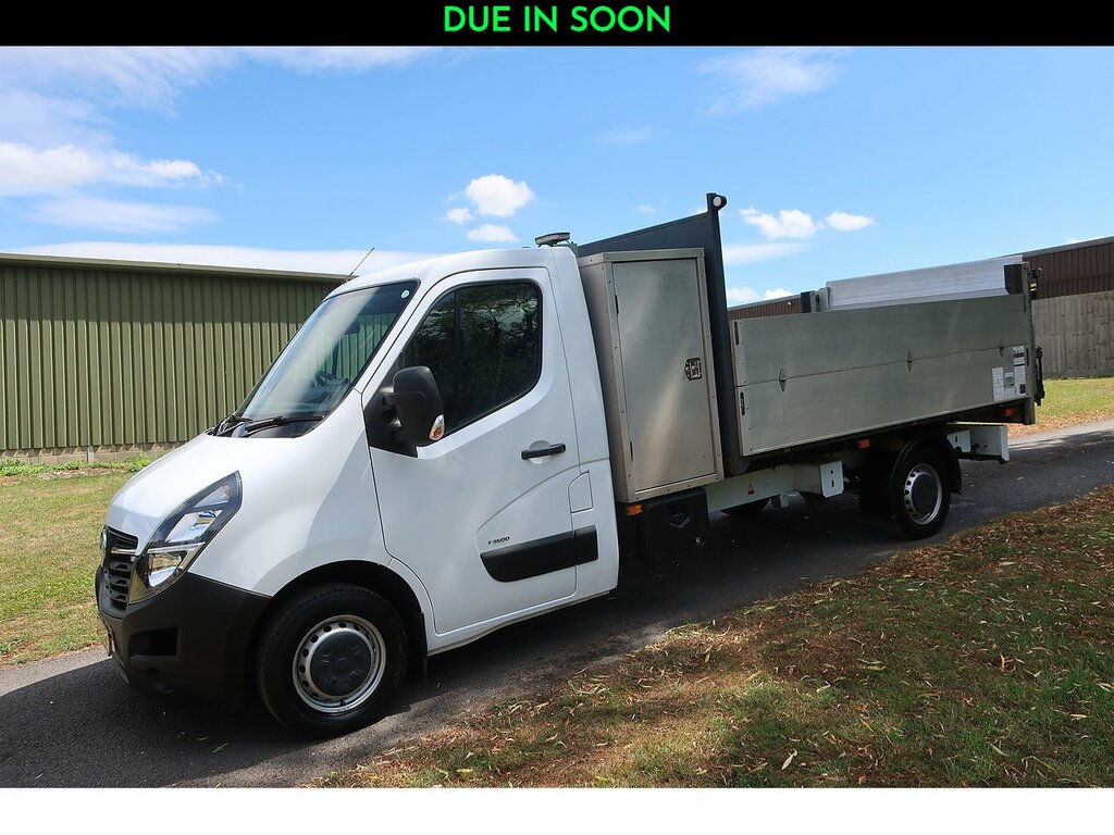 Vauxhall Movano 2.3 Cdti 3500 Biturbo L3 Tool Box Tipper With Tail White