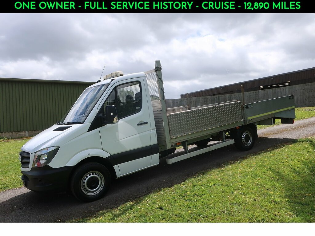 Mercedes-Benz Sprinter 2.1 Cdi Mower Plant Beavertail Dropside White