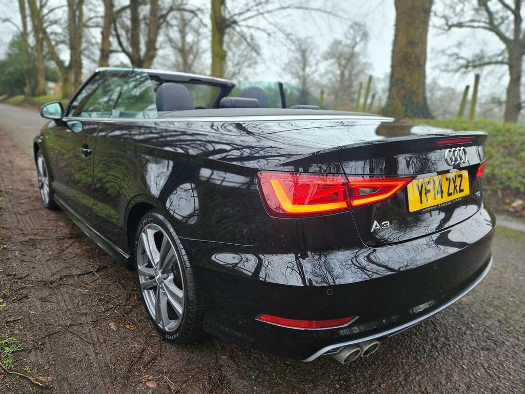 Audi A3 Cabriolet Convertible 2.0 Tdi S Line Euro 6 Ss 2014 Black #3