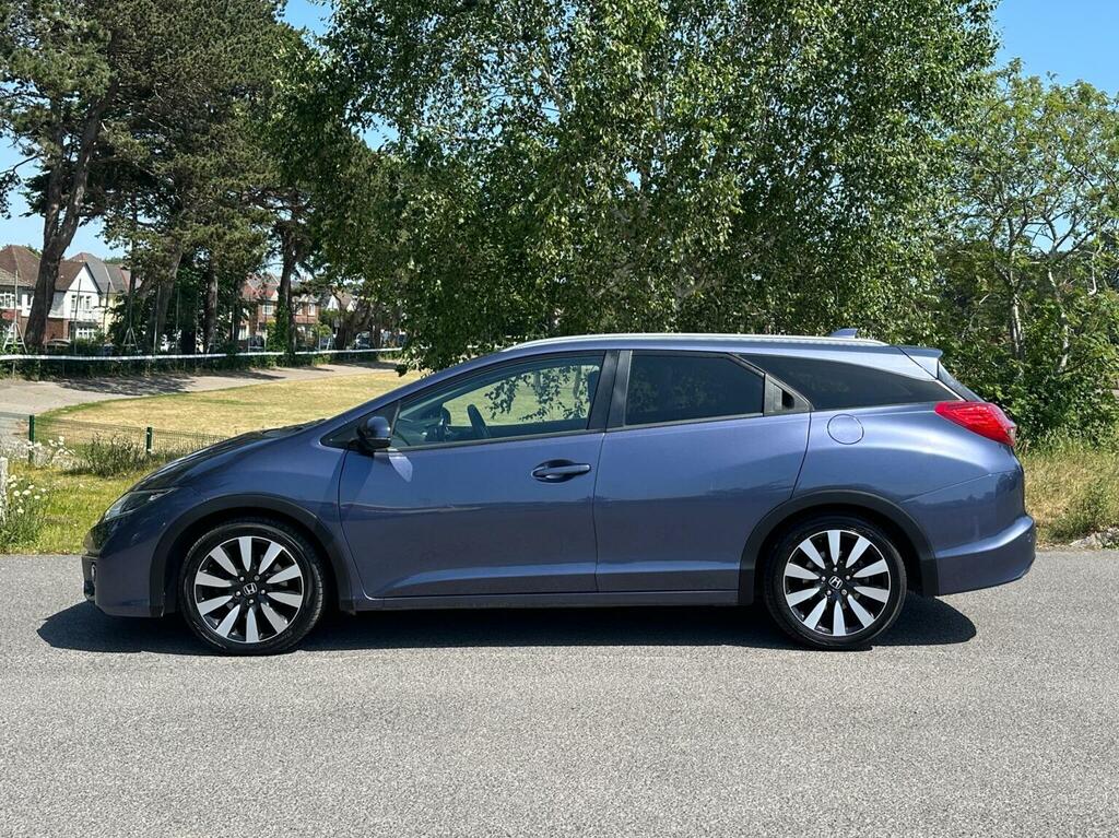 Honda Civic 1.8 I-vtec Sr Tourer Euro 6 201666 AF66GHB Blue #4