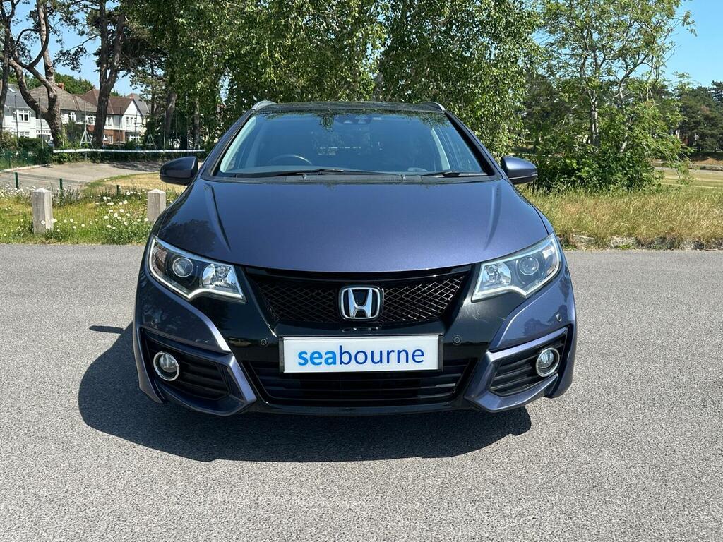 Honda Civic 1.8 I-vtec Sr Tourer Euro 6 201666 AF66GHB Blue #2