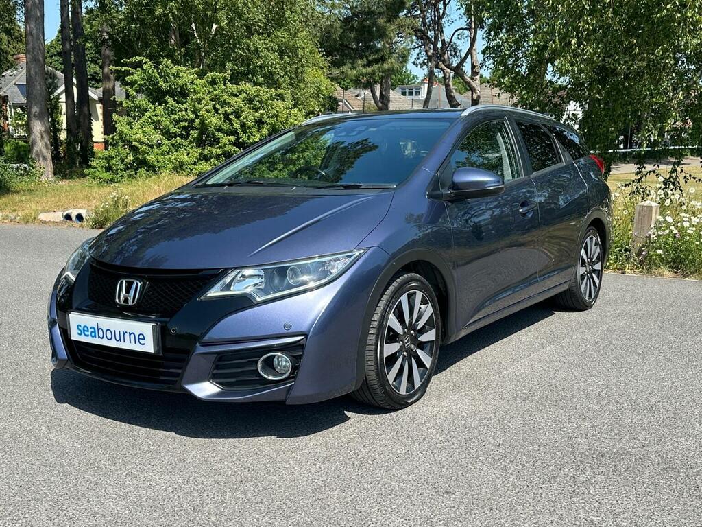 Honda Civic 1.8 I-vtec Sr Tourer Euro 6 201666 AF66GHB Blue #5
