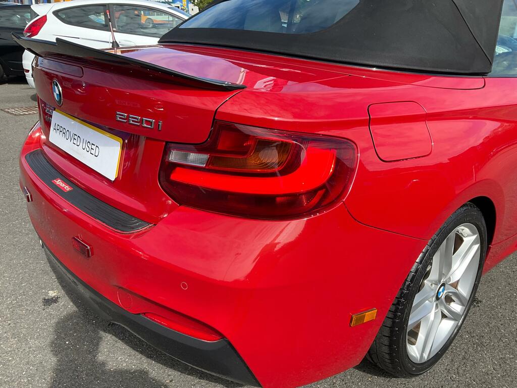 BMW 2 Series 2.0 220I M Sport Convertible Euro Red #5