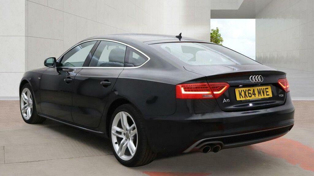 Audi A5 Hatchback 2.0 Tdi S Line Sportback Multitronic Eur KX64MVE Black #3