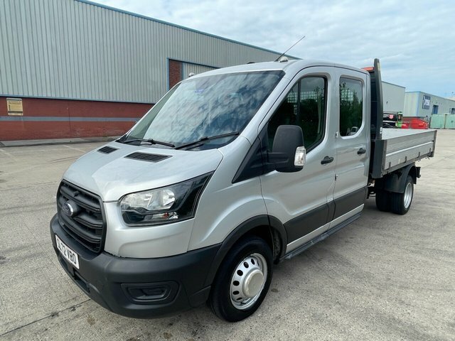 Ford Transit Custom 350 Ecoblue Leader Double SL72VRO Silver #2