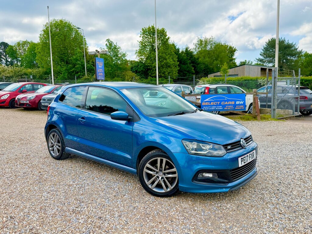 Volkswagen Polo 1.2 Tsi R-line Hatchback Euro 6 Blue