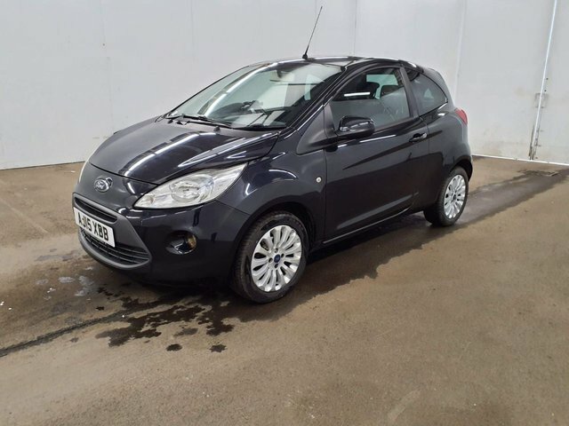 Ford KA 2015 1.2 Zetec Hatchback Euro 5 AJ15XBB Black #3