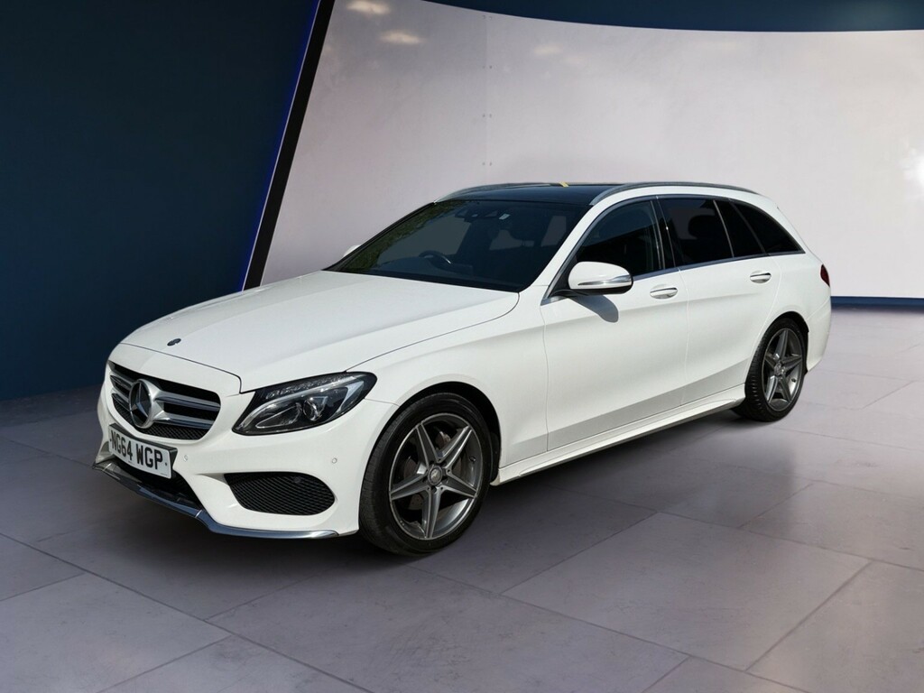 Mercedes-Benz C Class Estate 2.1 C220 Bluetec Amg Line 201464 NG64WGP White #3