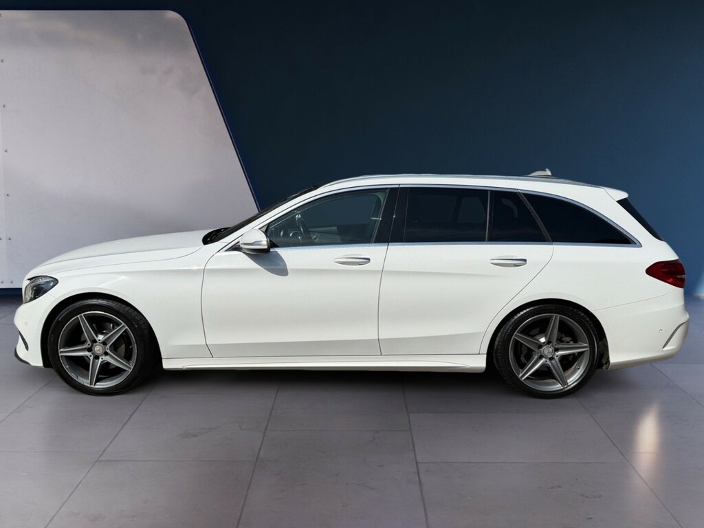 Mercedes-Benz C Class Estate 2.1 C220 Bluetec Amg Line 201464 NG64WGP White #2