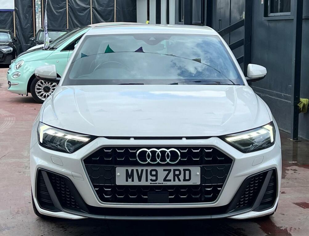 Audi A1 1.0 Tfsi 30 S Line Sportback S Tronic Euro 6 Ss MV19ZRD White #4