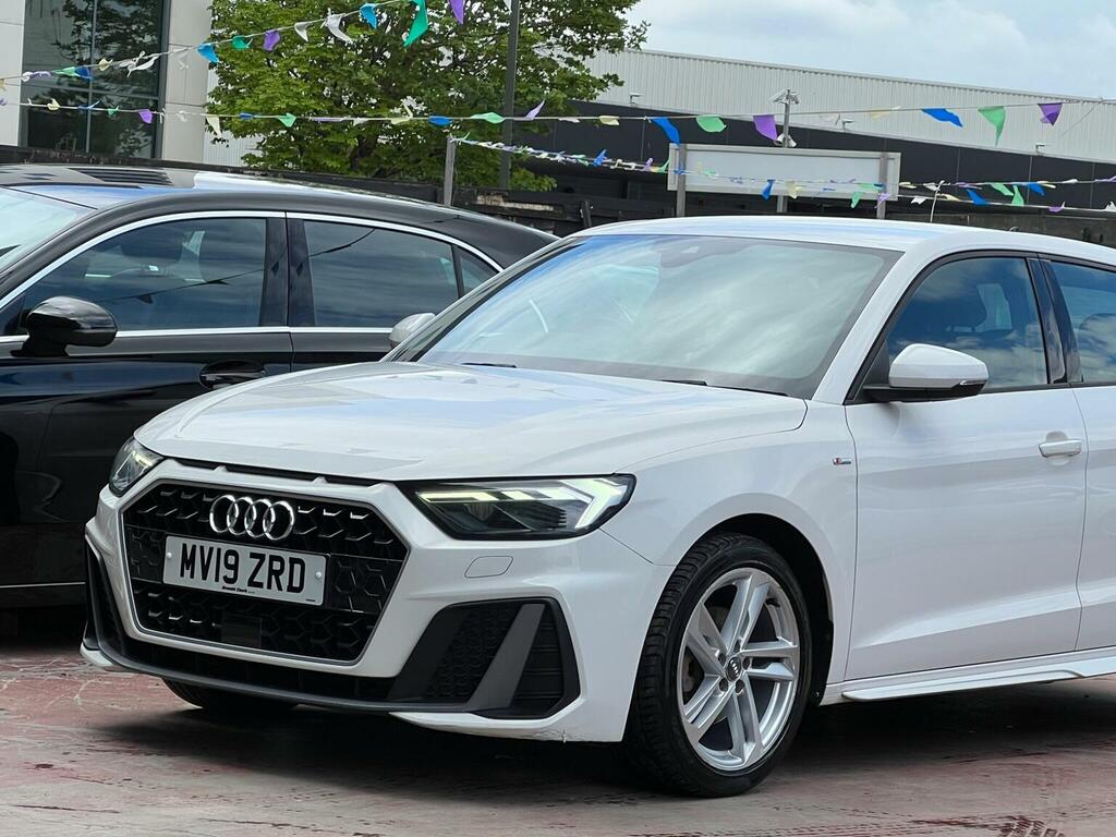 Audi A1 1.0 Tfsi 30 S Line Sportback S Tronic Euro 6 Ss MV19ZRD White #5