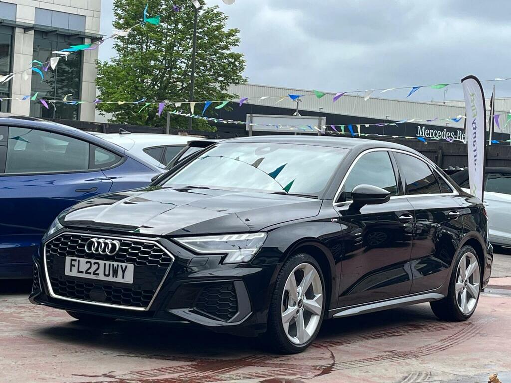 Audi A3 1.5 Tfsi 35 S Line S Tronic Euro 6 Ss FL22UWY Black #3