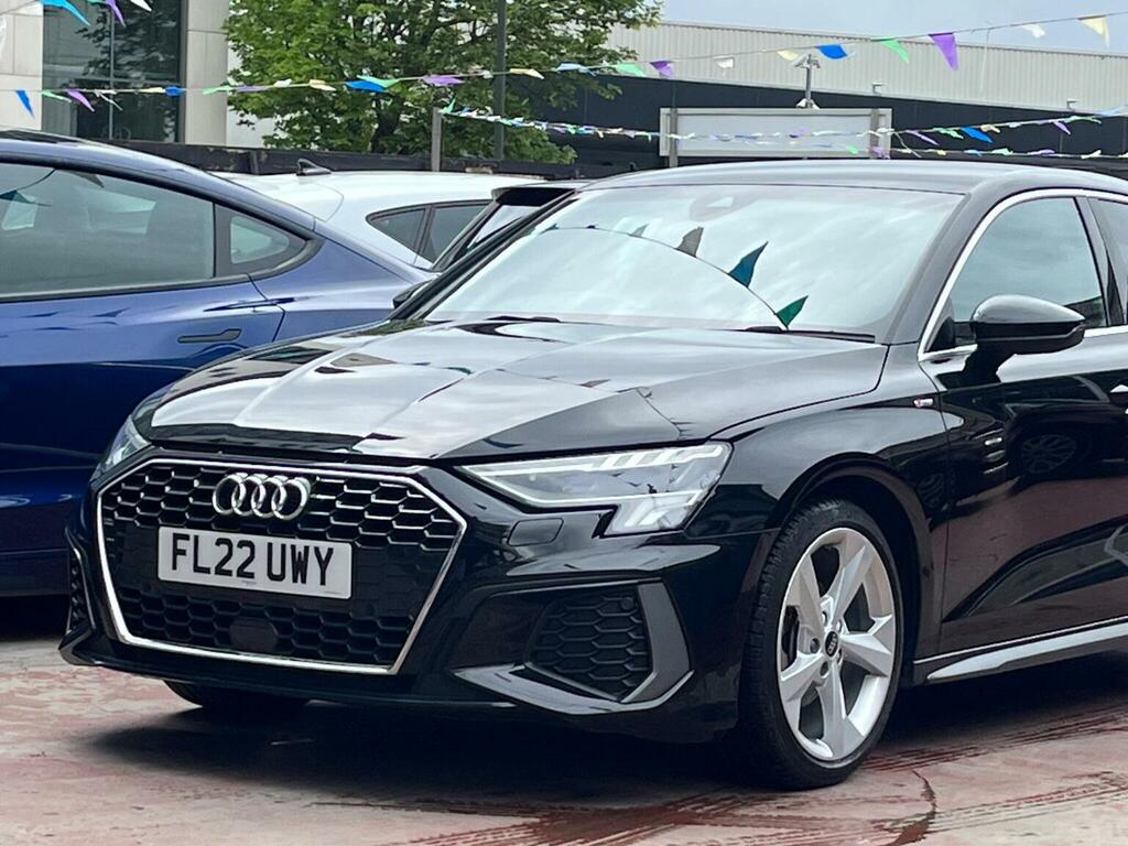 Audi A3 1.5 Tfsi 35 S Line S Tronic Euro 6 Ss FL22UWY Black #6